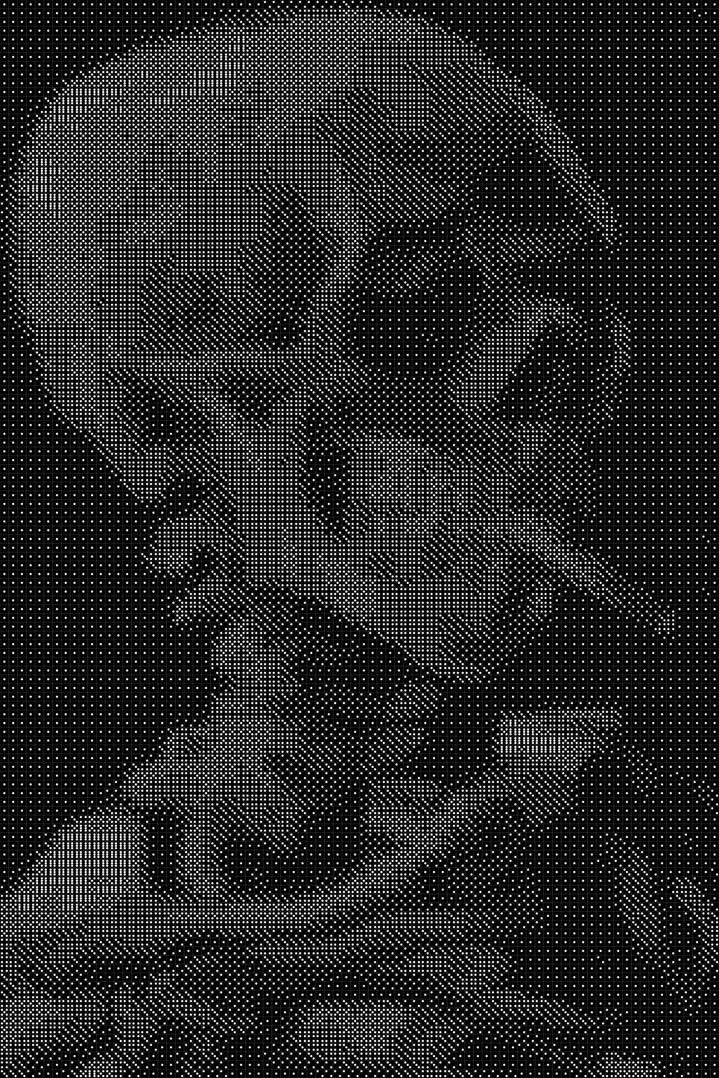 Smoking Skeleton Dice Art- Handcrafted Dice Mosaic using 10,000+ Dice, Two Size Options