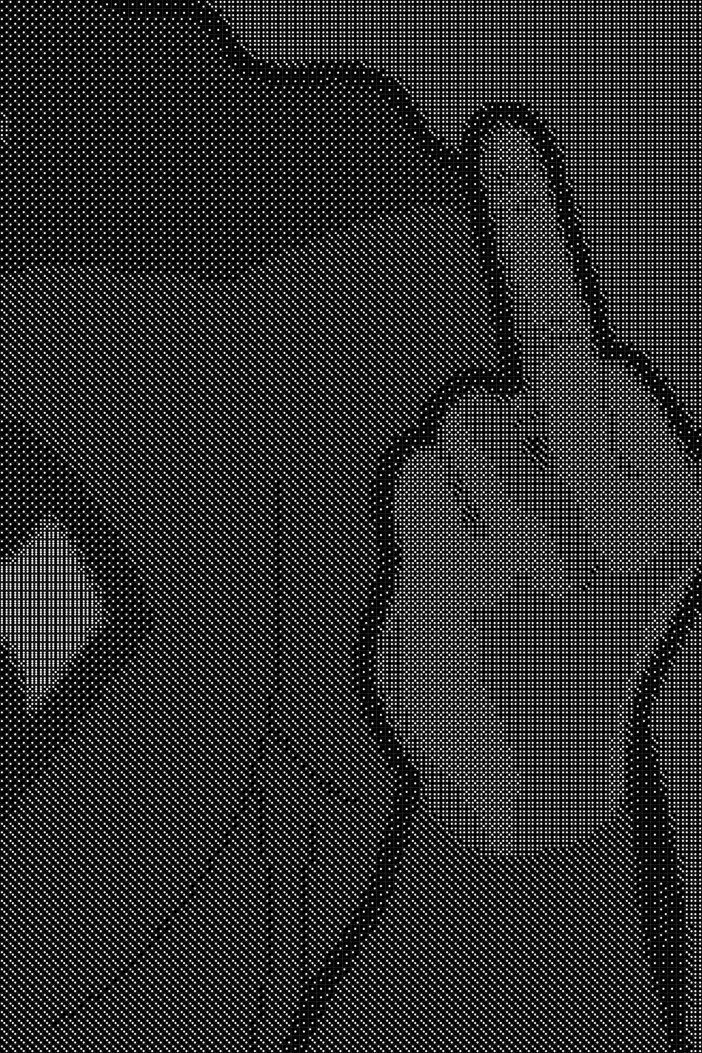 Super Man Middle Finger Dice Art- Handcrafted Dice Mosaic using 10,000+ Dice, Two Size Options