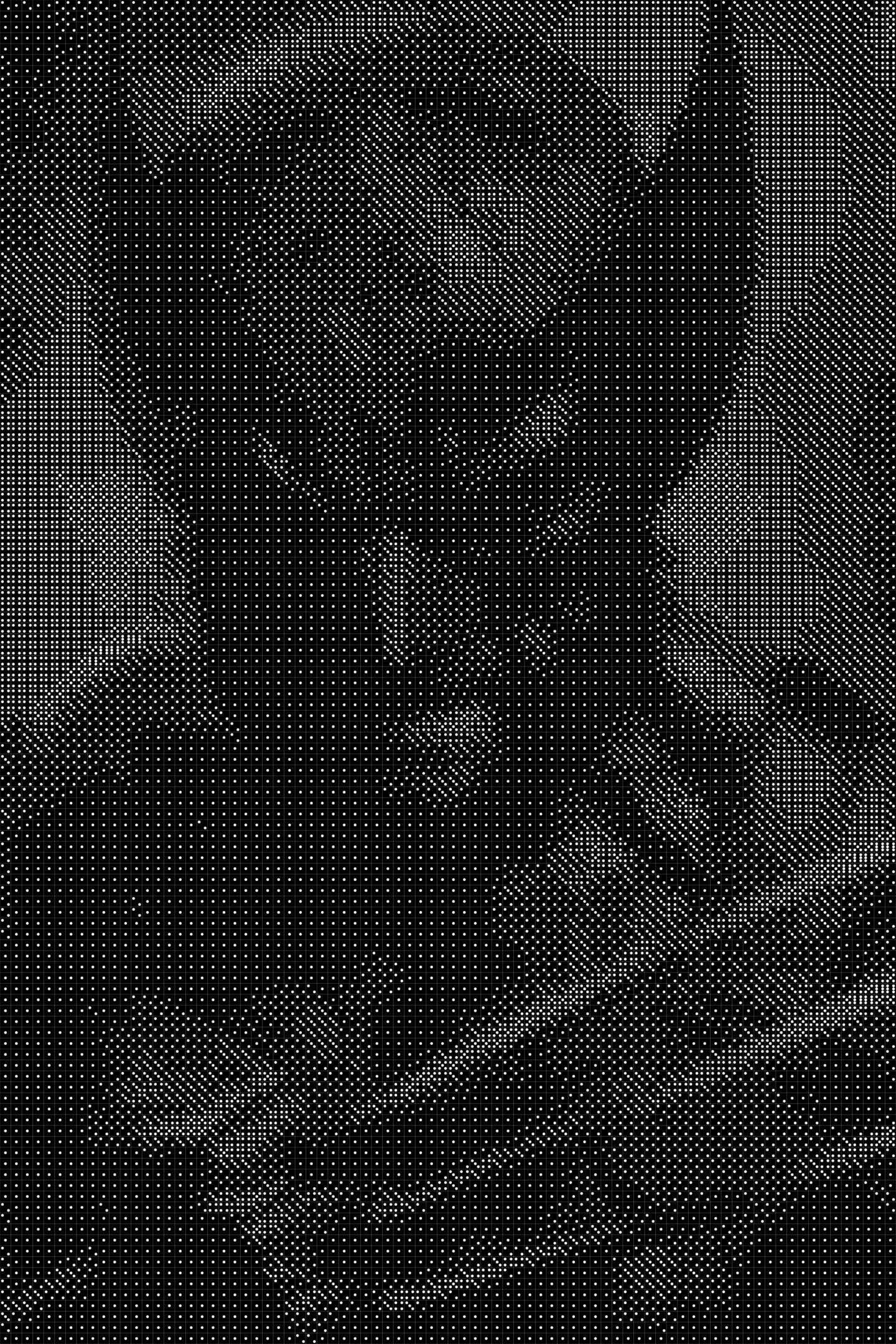 Wolverine 7 Dice Art- Handcrafted Dice Mosaic using 10,000+ Dice, Two Size Options