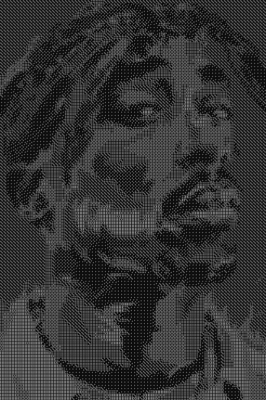 2Pac Dice Mosaic– Handcrafted Portrait with 10,000+ Dice, Two Size Options