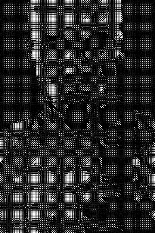 50 Cent Dice Mosaic- Handcrafted Dice Art with 10,000+ Dice, Two Size Options