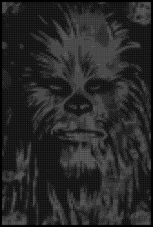 Chewbacca Dice Art- Handcrafted Dice Mosaic using 10,000+ Dice, Two Size Options