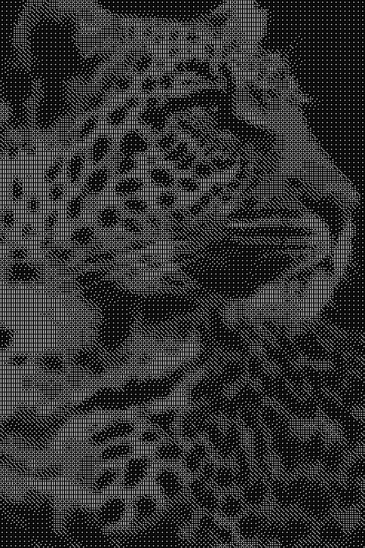 Lion 18 Dice Art- Handcrafted Dice Mosaic using 10,000+ Dice, Two Size Options
