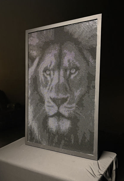 Lion 4-Completed Dice Art- Using 10,068, 10mm Dice