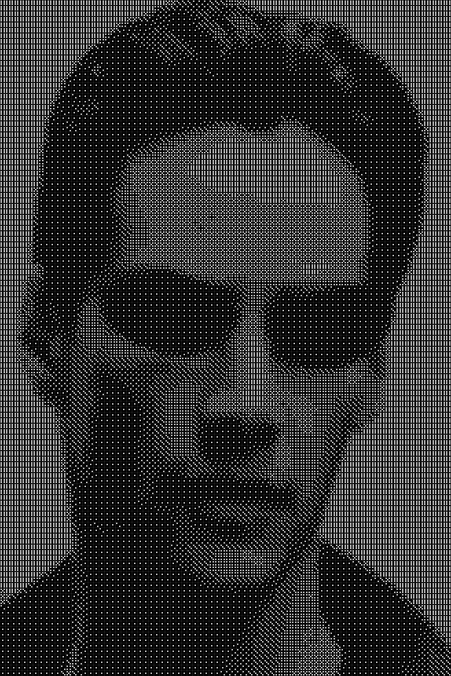 Neo Dice Art- Handcrafted Dice Mosaic using 10,000+ Dice, Two Size Options