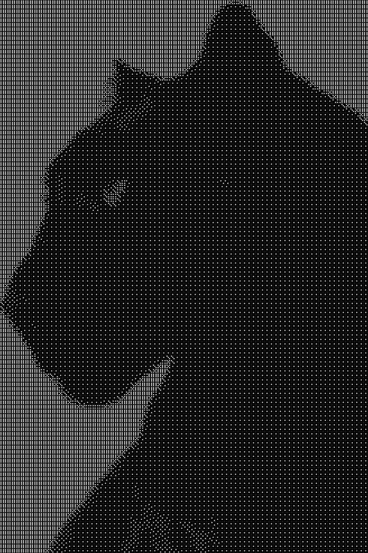 Panther Dice Art- Handcrafted Dice Mosaic using 10,000+ Dice, Two Size Options