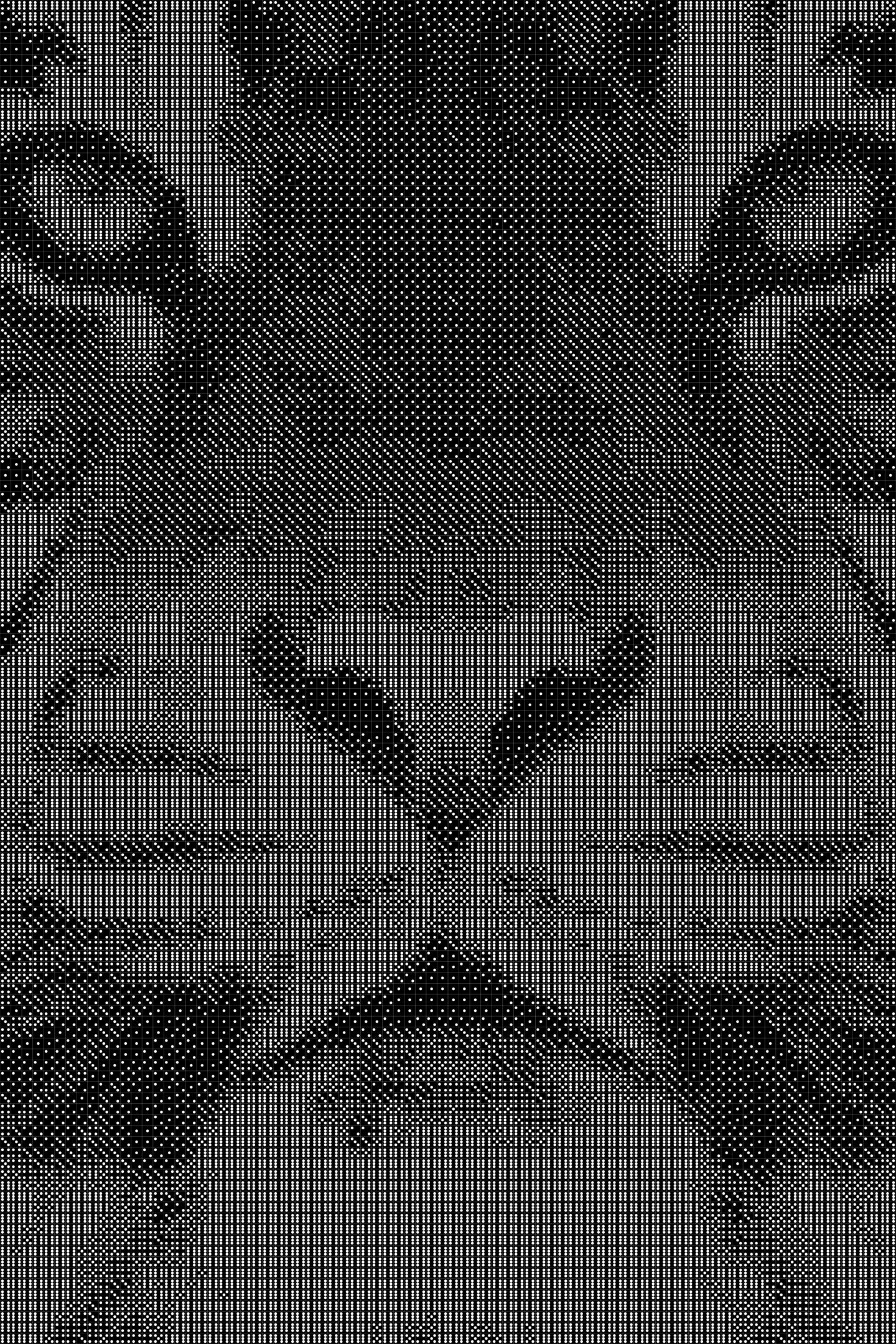 Tiger 7 Dice Art- Handcrafted Dice Mosaic using 10,000+ Dice, Two Size Options
