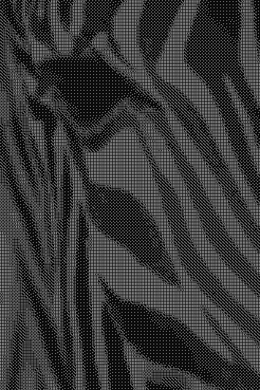 Zebra 2 Dice Art- Handcrafted Dice Mosaic using 10,000+ Dice, Two Size Options
