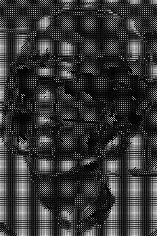 Aaron Rodgers Dice Art- Handcrafted Dice Mosaic using 10,000+ Dice, Two Size Options