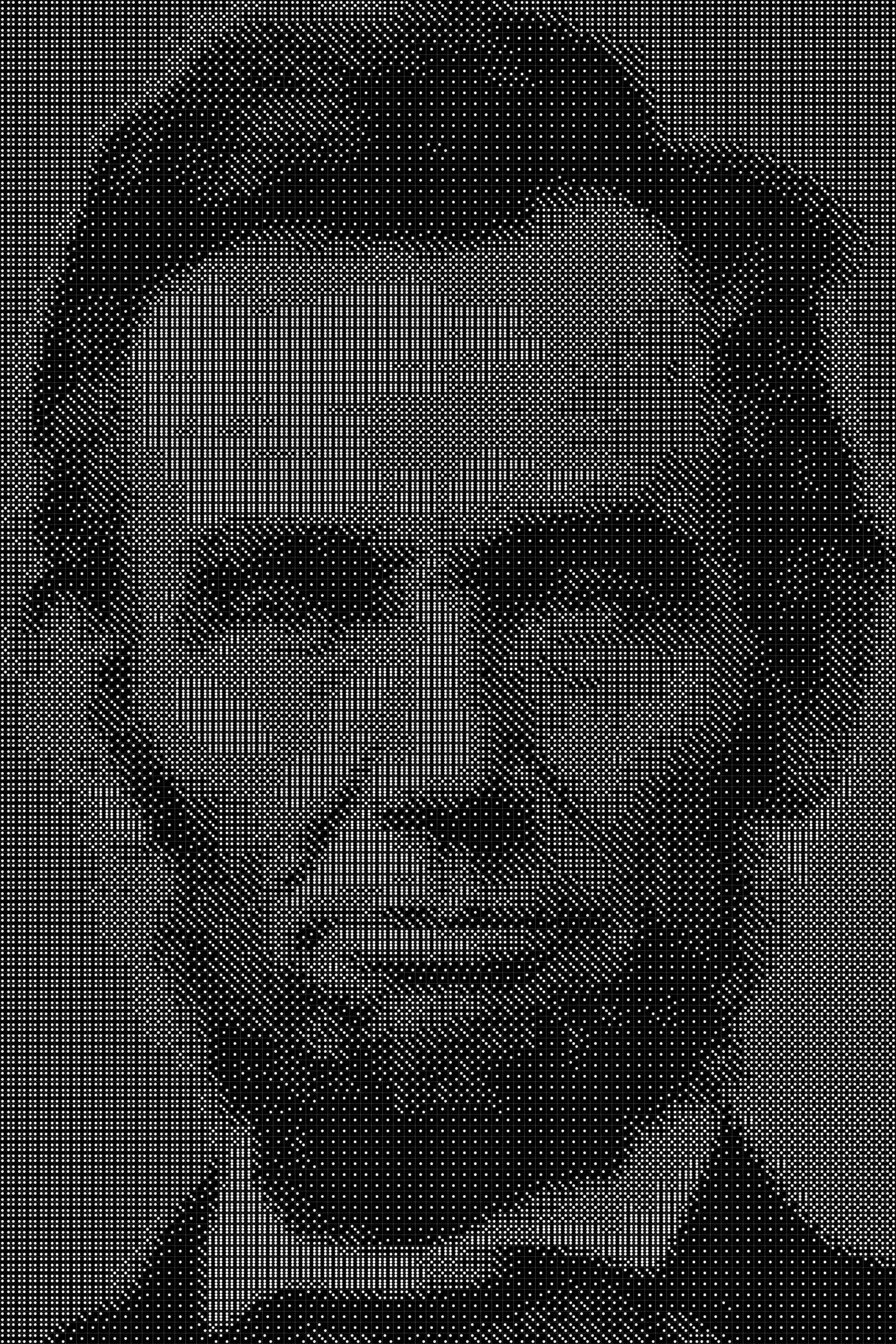 Abraham Lincoln 2 Dice Art- Handcrafted Dice Mosaic using 10,000+ Dice, Two Size Options