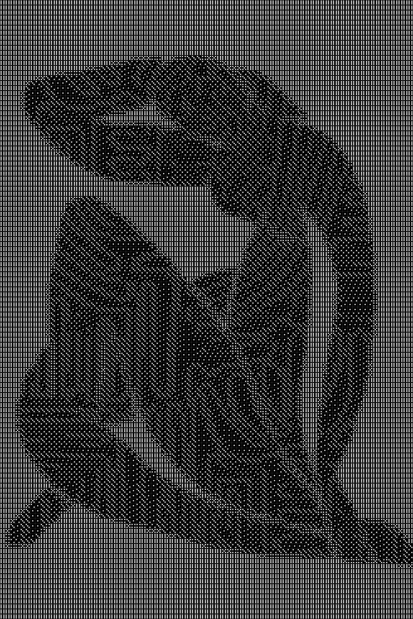 Abstract 10 Dice Art- Handcrafted Dice Mosaic using 10,000+ Dice, Two Size Options
