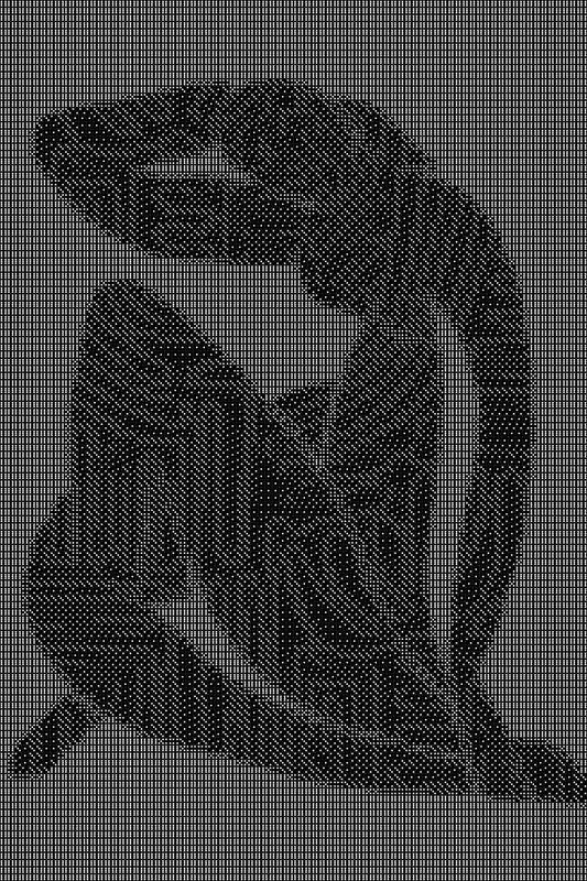 Abstract 10 Dice Art- Handcrafted Dice Mosaic using 10,000+ Dice, Two Size Options