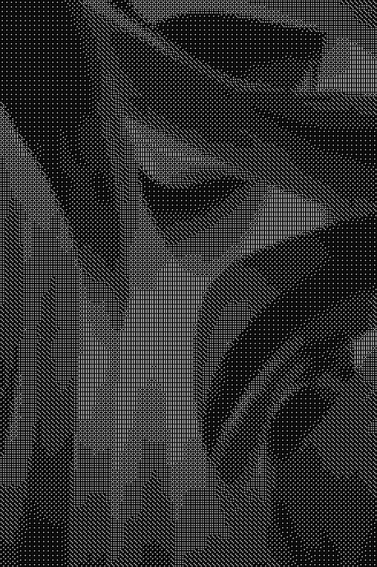 Abstract 18 Dice Art- Handcrafted Dice Mosaic using 10,000+ Dice, Two Size Options