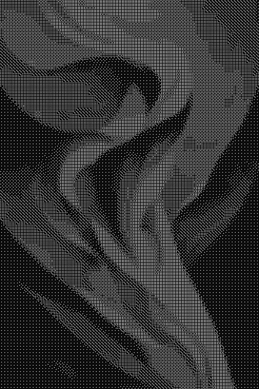 Abstract 7 Dice Art- Handcrafted Dice Mosaic using 10,000+ Dice, Two Size Options