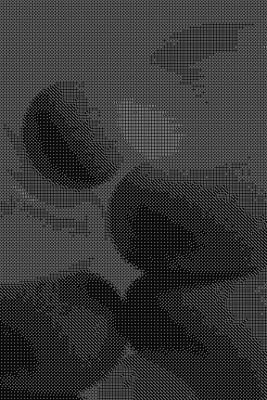 Abstract 9 Dice Art- Handcrafted Dice Mosaic using 10,000+ Dice, Two Size Options