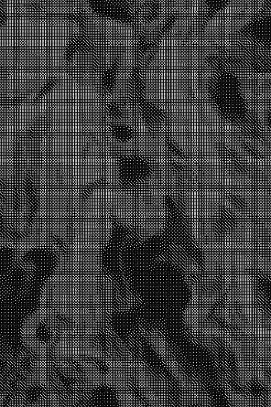 Abstract Dice Art- Handcrafted Dice Mosaic using 10,000+ Dice, Two Size Options