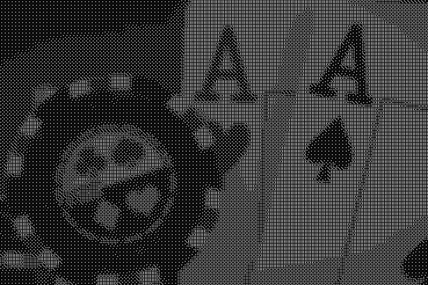 Aces Dice Art- Handcrafted Dice Mosaic using 10,000+ Dice, Two Size Options