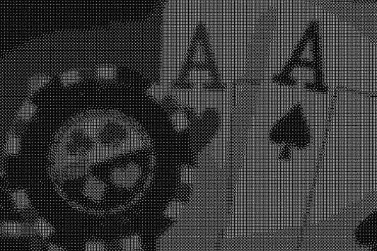 Aces Dice Art- Handcrafted Dice Mosaic using 10,000+ Dice, Two Size Options