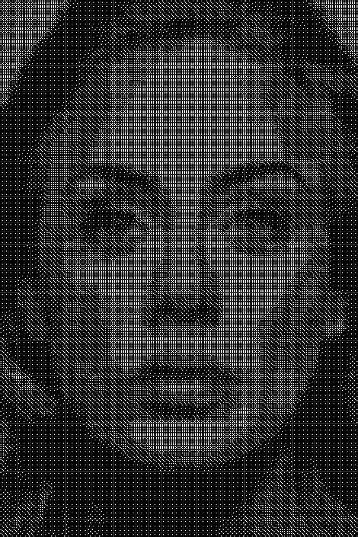 Adele Dice Art- Handcrafted Dice Mosaic using 10,000+ Dice, Two Size Options