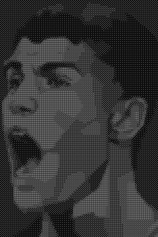 Alcaraz Dice Art- Handcrafted Dice Mosaic using 10,000+ Dice, Two Size Options