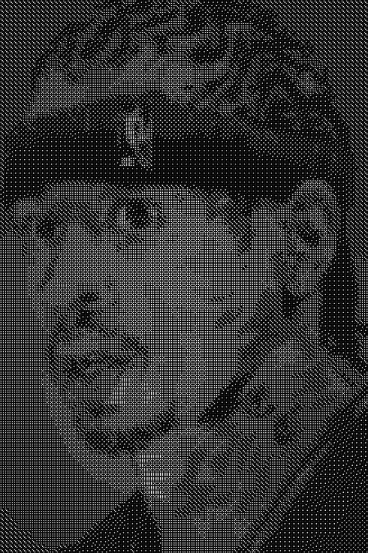 Allen Iverson Dice Art- Handcrafted Dice Mosaic using 10,000+ Dice, Two Size Options