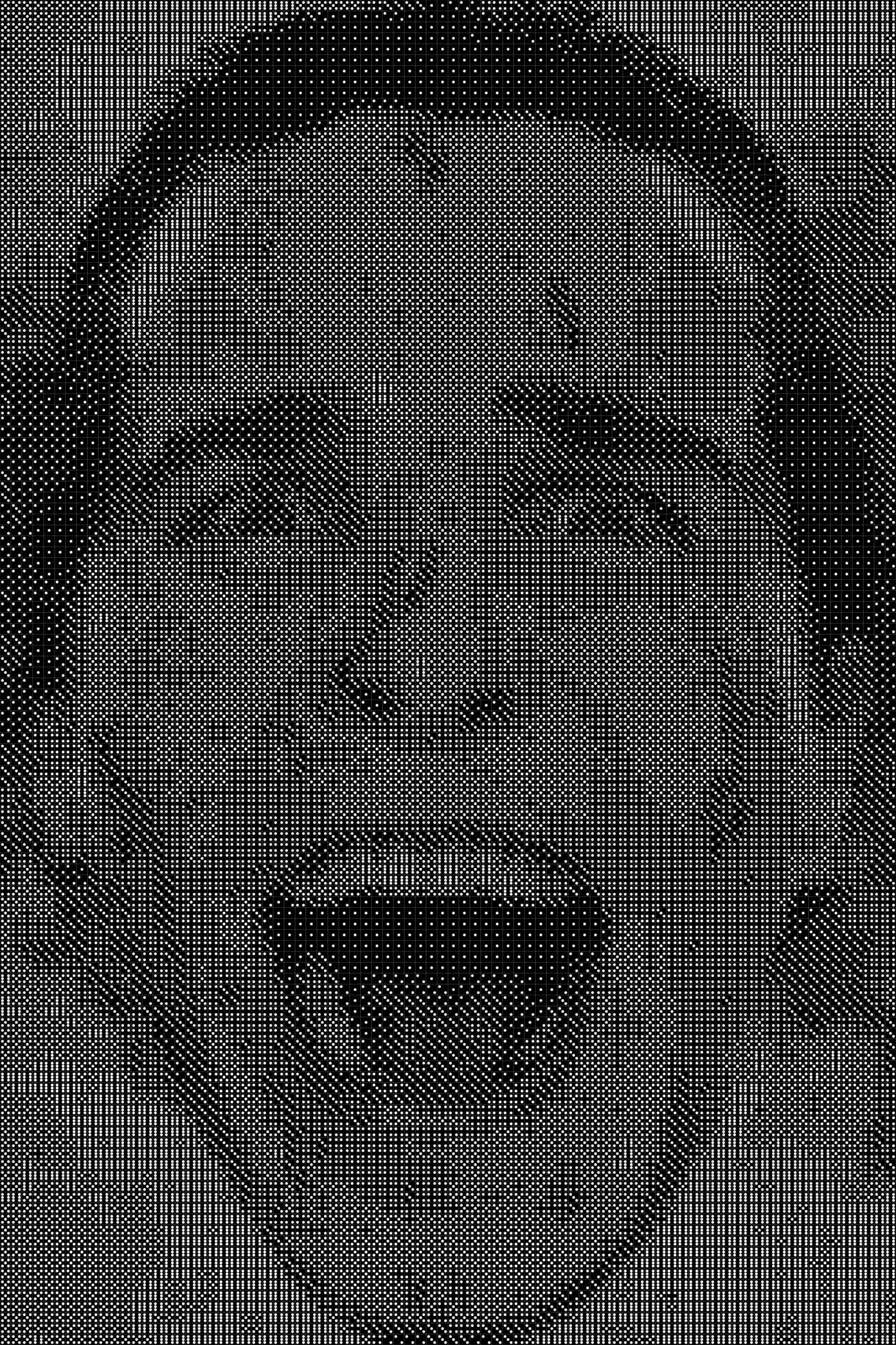 American Psycho 2 Dice Art- Handcrafted Dice Mosaic using 10,000+ Dice, Two Size Options