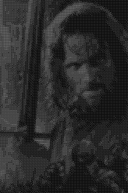 Aragorn 2 Dice Art- Handcrafted Dice Mosaic using 10,000+ Dice, Two Size Options