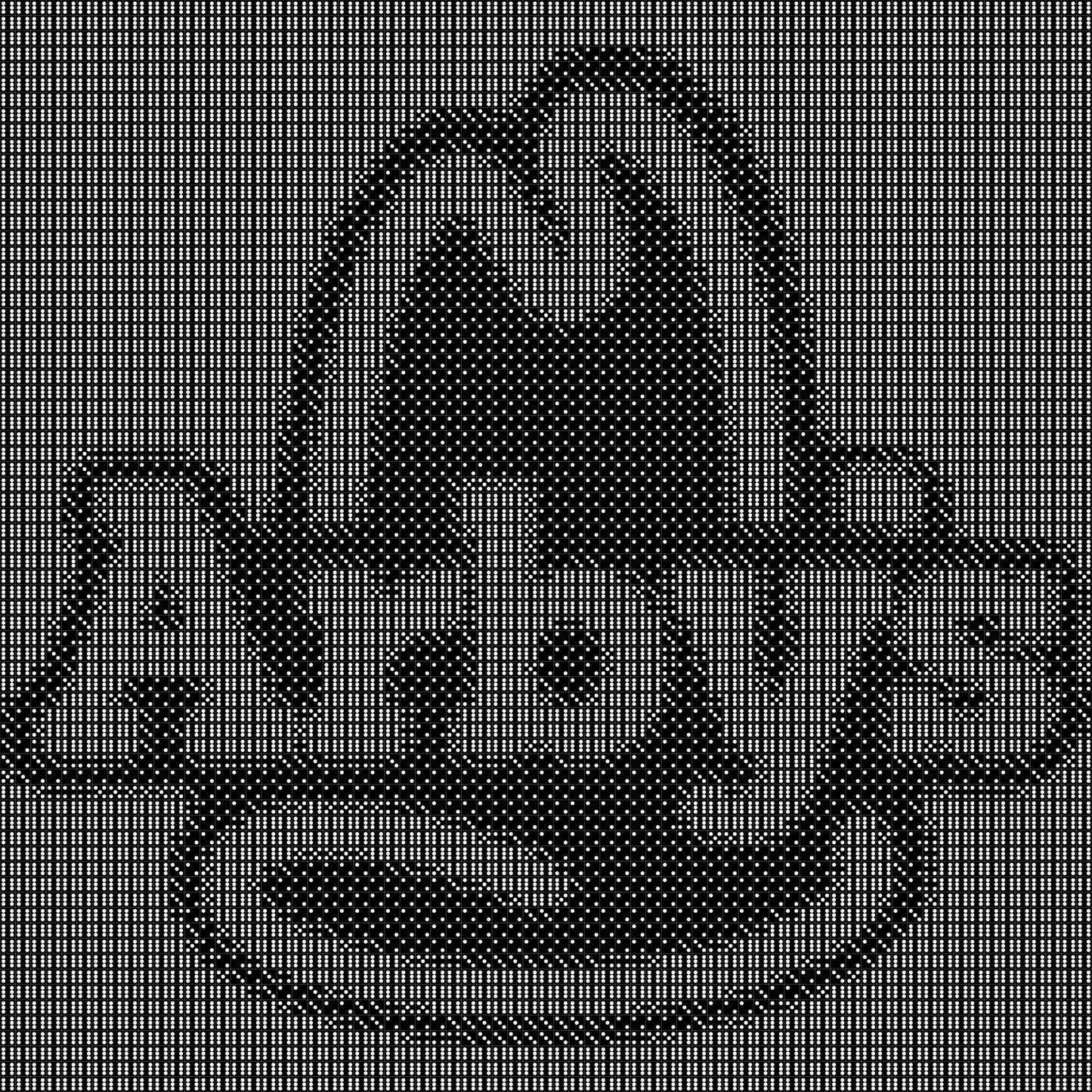 Arbys Dice Mosaic- Handcrafted Dice Art with 5,000+ Dice, Two Size Options