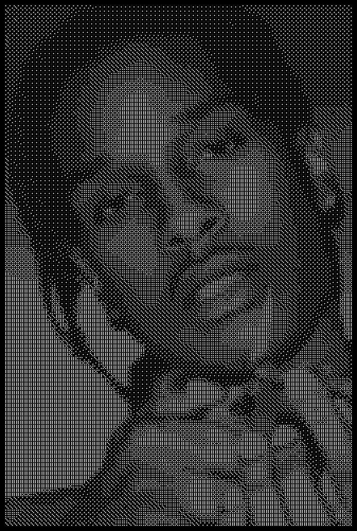 Asap Rocky 2 Dice Art- Handcrafted Dice Mosaic using 10,000+ Dice, Two Size Options