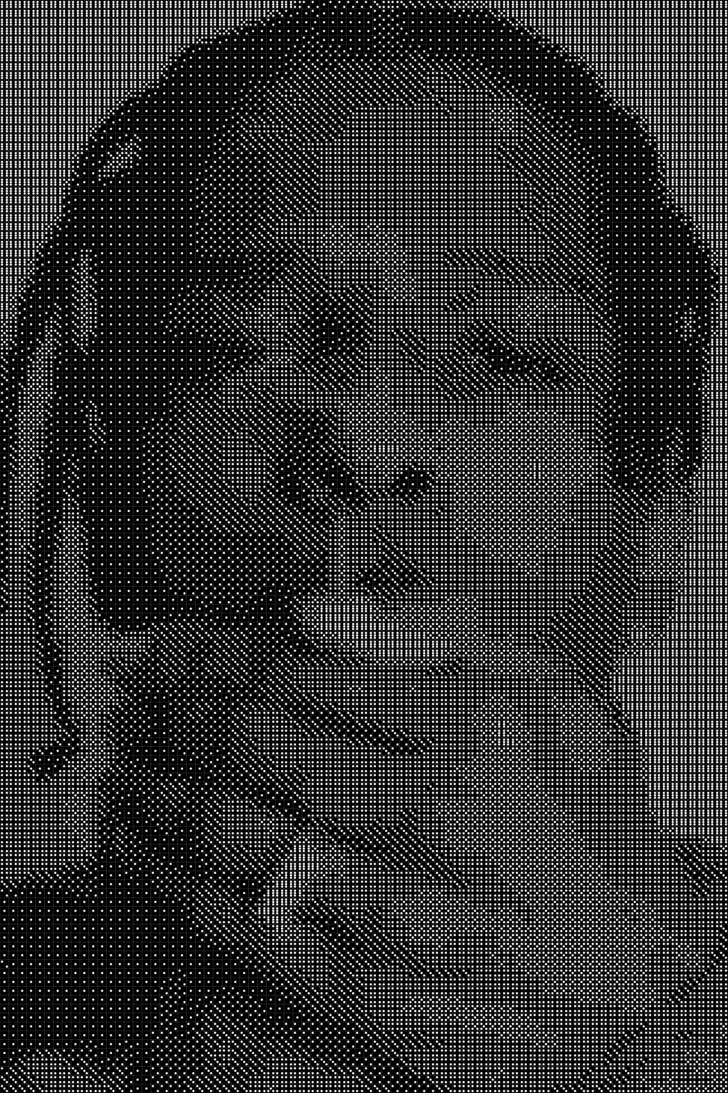 Asap Rocky 5 Dice Art- Handcrafted Dice Mosaic using 10,000+ Dice, Two Size Options