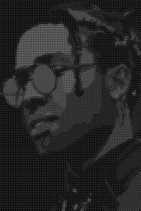Asap Rocky 6 Dice Art- Handcrafted Dice Mosaic using 10,000+ Dice, Two Size Options