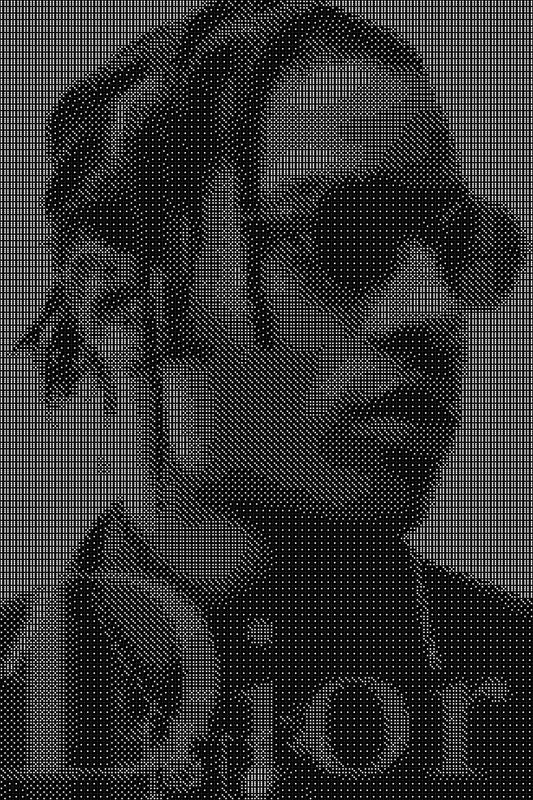 Asap Rocky 7 Dice Art- Handcrafted Dice Mosaic using 10,000+ Dice, Two Size Options