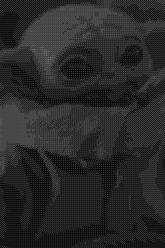 Baby Yoda Dice Art- Handcrafted Dice Mosaic using 10,000+ Dice, Two Size Options