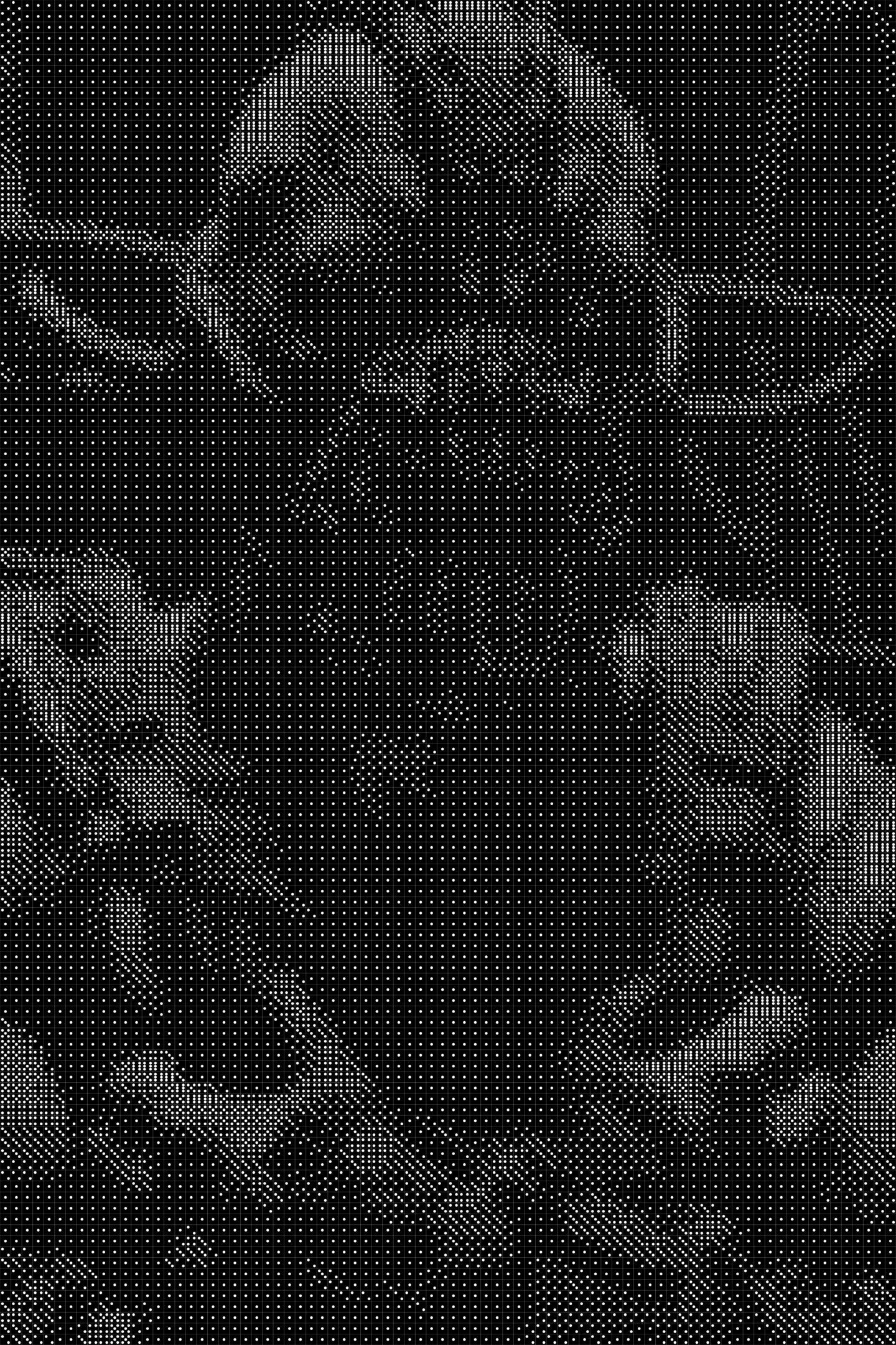 Bane Dice Art- Handcrafted Dice Mosaic using 10,000+ Dice, Two Size Options