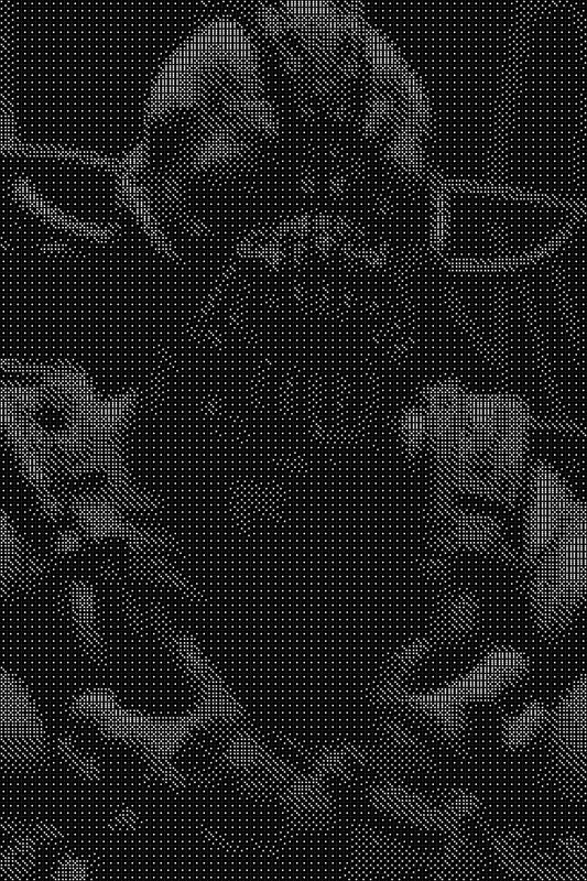 Bane Dice Art- Handcrafted Dice Mosaic using 10,000+ Dice, Two Size Options