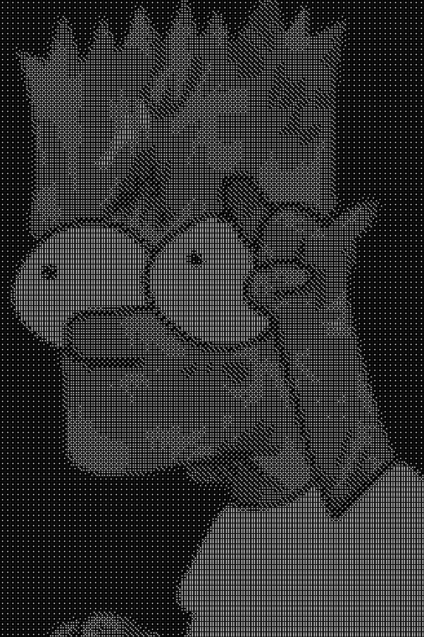 Bart Simpson Dice Art- Handcrafted Dice Mosaic using 10,000+ Dice, Two Size Options