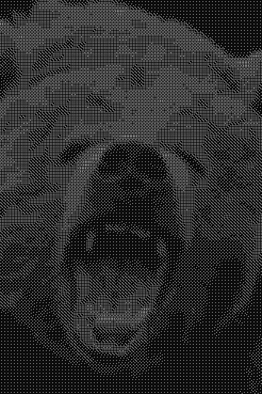 Bear Dice Art- Handcrafted Dice Mosaic using 10,000+ Dice, Two Size Options