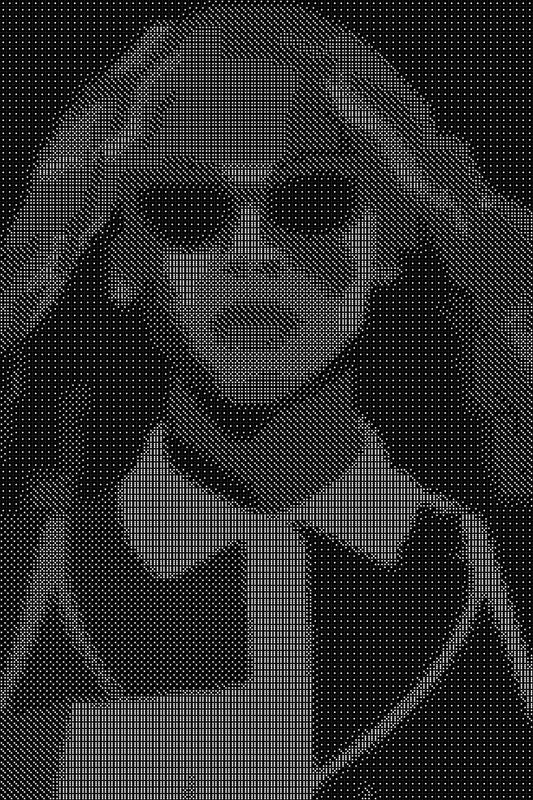 Beyonce Dice Art- Handcrafted Dice Mosaic using 10,000+ Dice, Two Size Options
