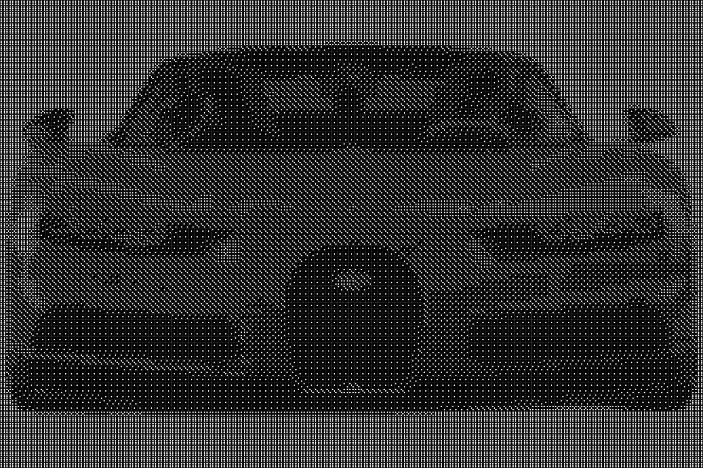 Bugatti 10 Dice Art- Handcrafted Dice Mosaic using 10,000+ Dice, Two Size Options