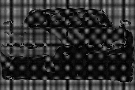 Bugatti 7 Dice Art- Handcrafted Dice Mosaic using 10,000+ Dice, Two Size Options