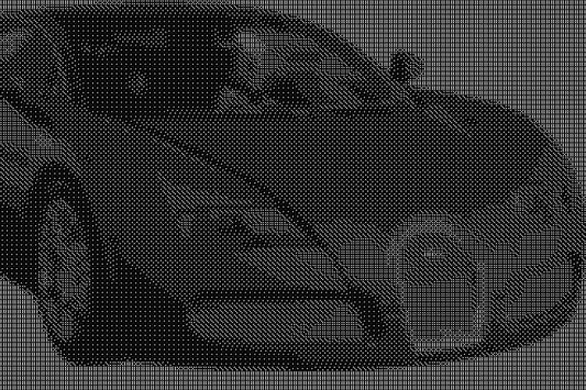 Bugatti 9 Dice Art- Handcrafted Dice Mosaic using 10,000+ Dice, Two Size Options
