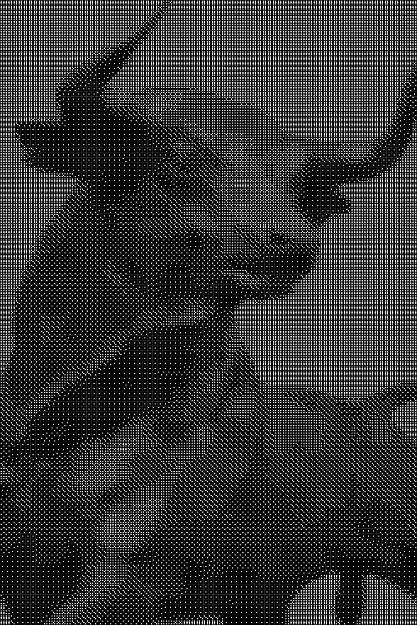 Bull Dice Art- Handcrafted Dice Mosaic using 10,000+ Dice, Two Size Options