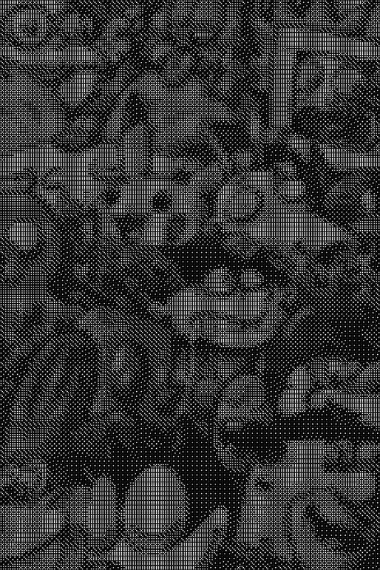 Cartoons Dice Art- Handcrafted Dice Mosaic using 10,000+ Dice, Two Size Options