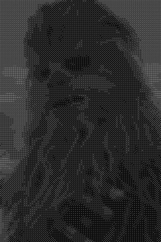 Chewbacca 5 Dice Art- Handcrafted Dice Mosaic using 10,000+ Dice, Two Size Options