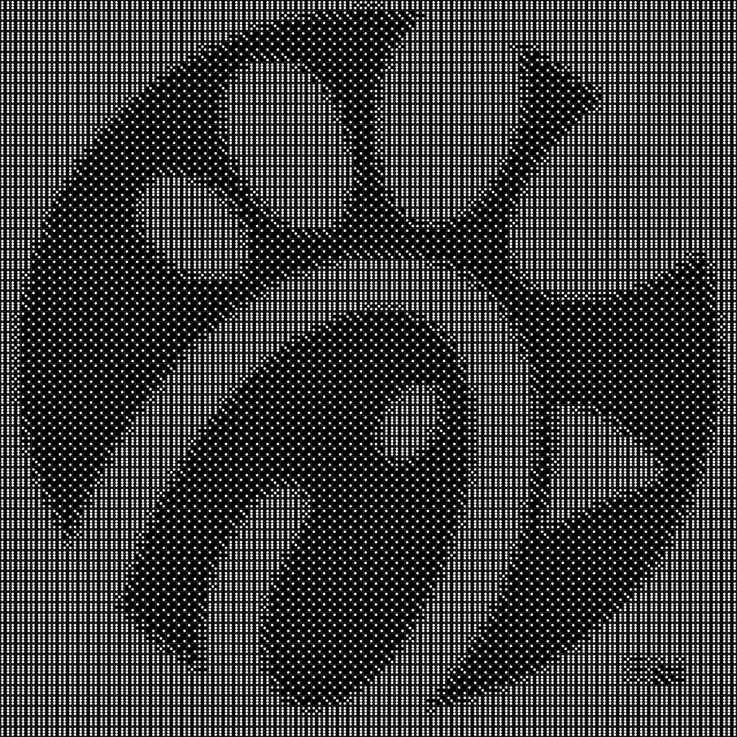 Chickfilla Dice Mosaic- Handcrafted Dice Art with 5,000+ Dice, Two Size Options