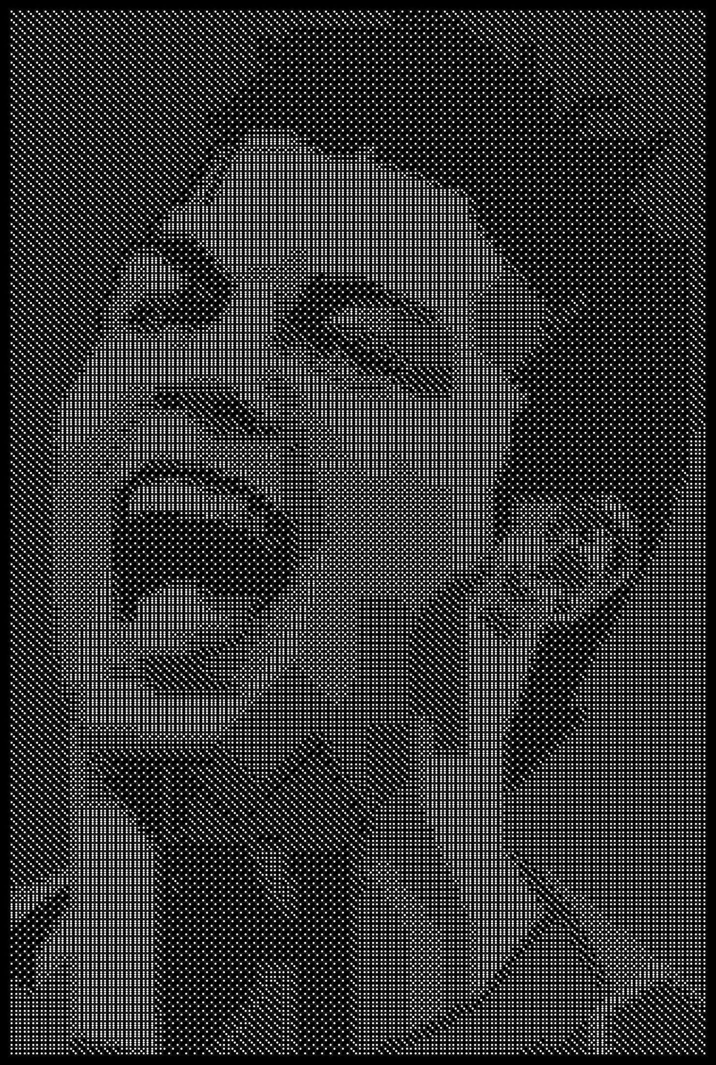Christiano Ronaldo 5 Dice Art- Handcrafted Dice Mosaic using 10,000+ Dice, Two Size Options