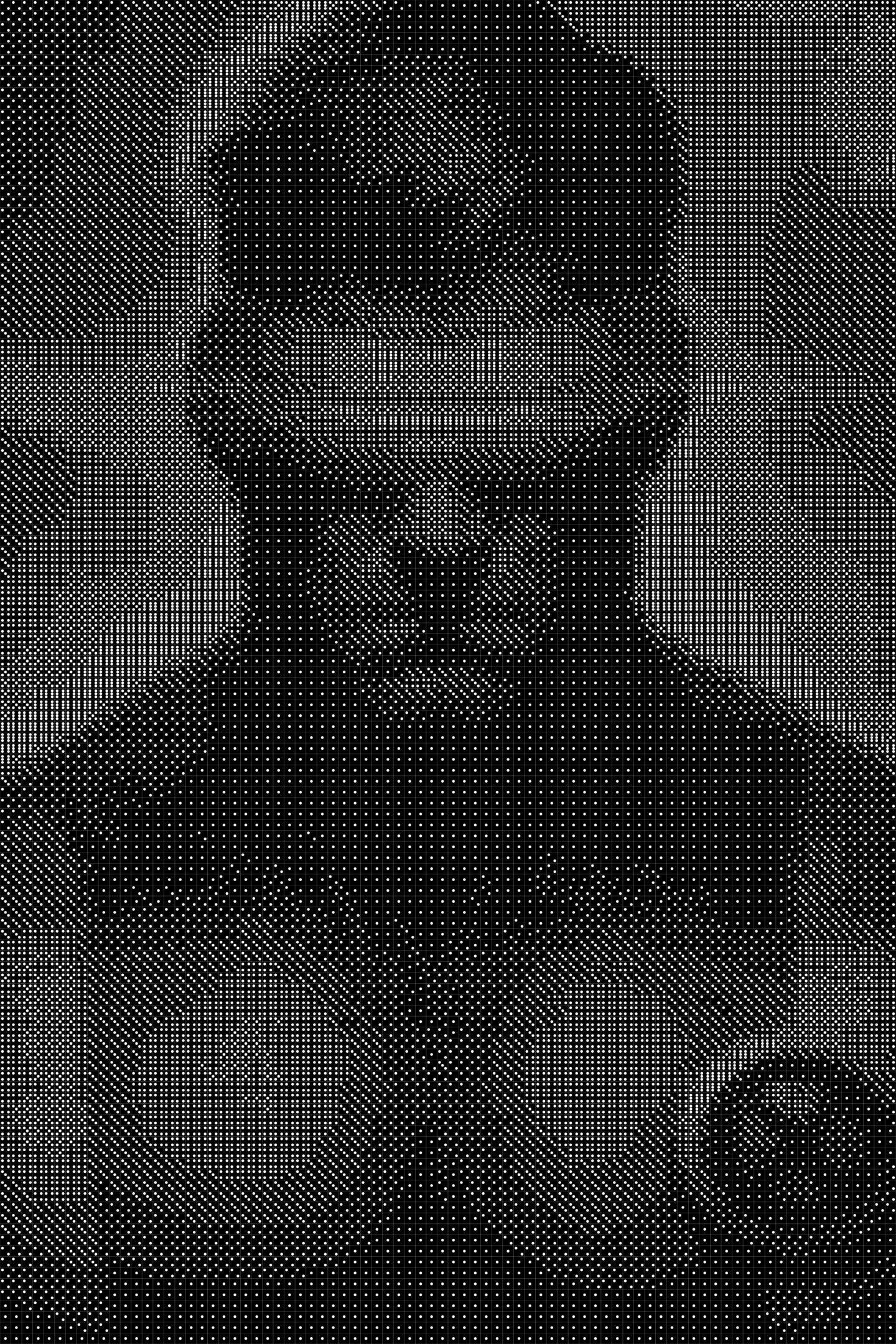 Cyclops 3 Dice Art- Handcrafted Dice Mosaic using 10,000+ Dice, Two Size Options