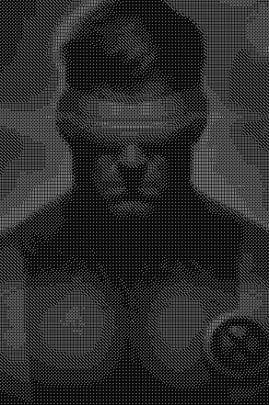 Cyclops 3 Dice Art- Handcrafted Dice Mosaic using 10,000+ Dice, Two Size Options