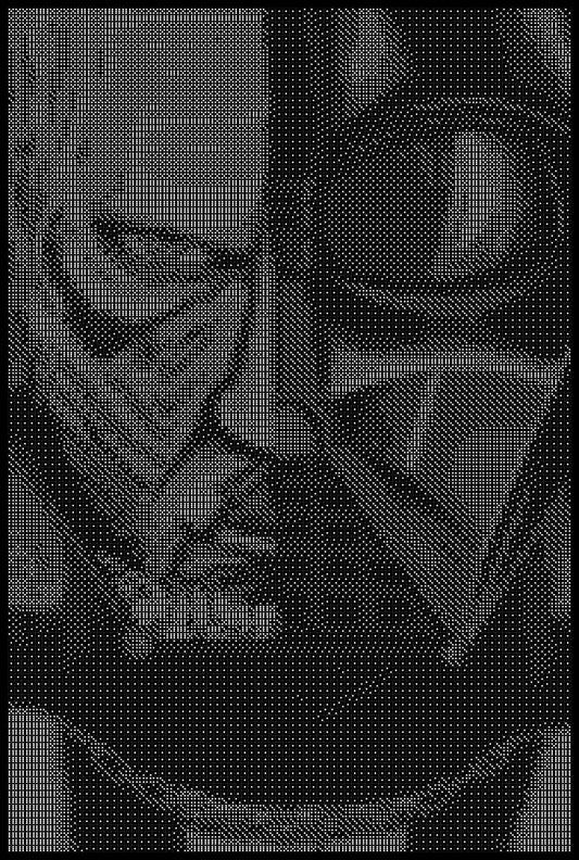 Darth Vader 10 Dice Art- Handcrafted Dice Mosaic using 10,000+ Dice, Two Size Options