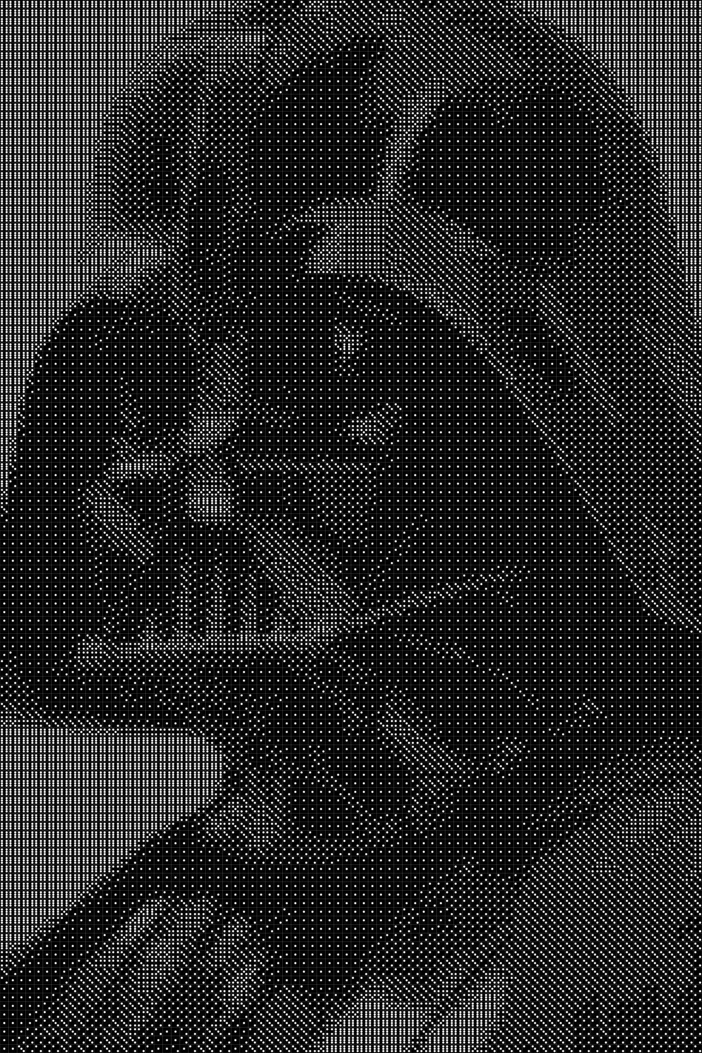 Darth Vader 16 Dice Art- Handcrafted Dice Mosaic using 10,000+ Dice, Two Size Options